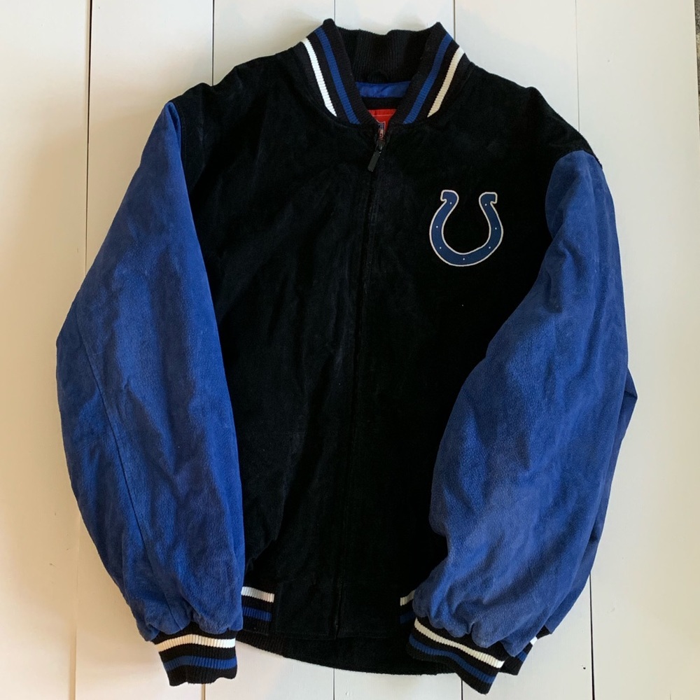 Vintage leather Indianapolis Colts mens Jacket XL.